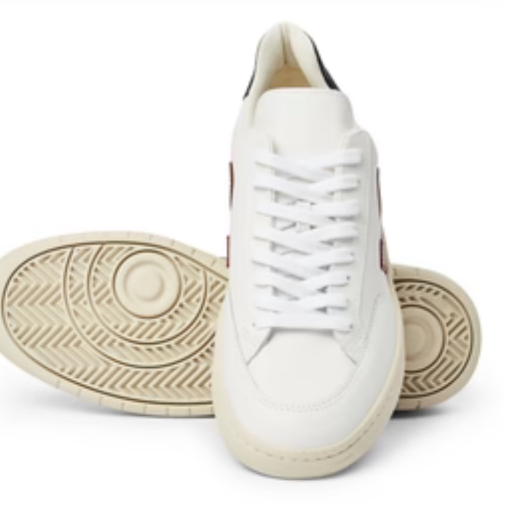 VEJA V 90 SNEAKERS IN WHITE AND CAMEL LEATHER women size 8 - Picture 3 of 16